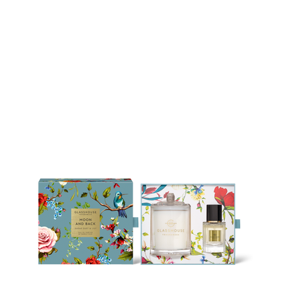 Glasshouse Fragrances  Parfum & Candle Duo - Mother's Day - Moon & Back