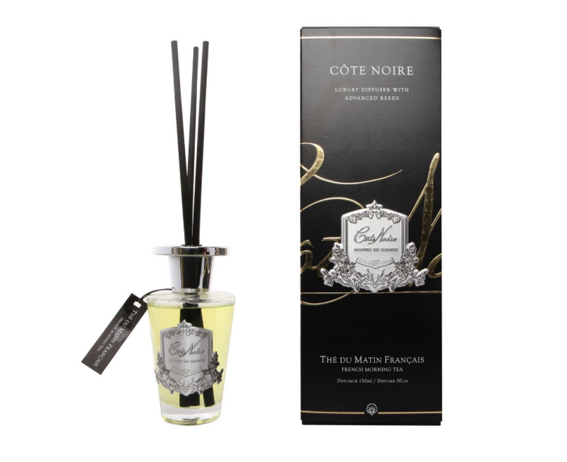 Cote Noire 150ml Diffuser Set - French Morning Tea - Silver - DISCONTINUED-GMDS15001