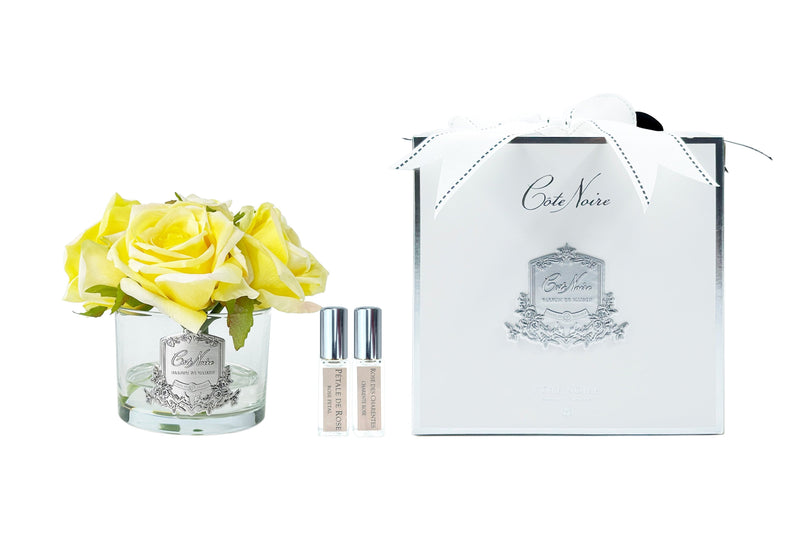 Cote Noire Perfumed Natural Touch 5 Roses - Clear - Yellow - GMR68- NEW