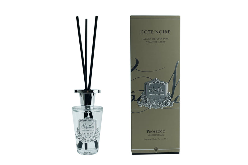 Cote Noire Silver 150ml Diffuser -CLEARANCE- Prosecco