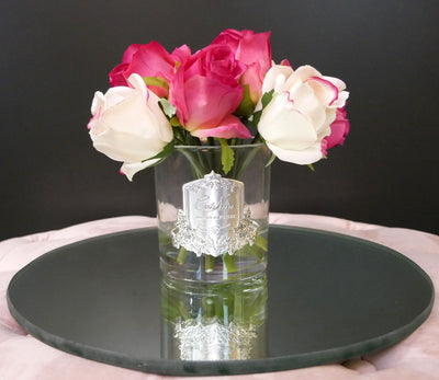 Cote Noire Premium Rose Bud Bouquet - Mixed Magenta & Blush - Clear Glass - MBS01