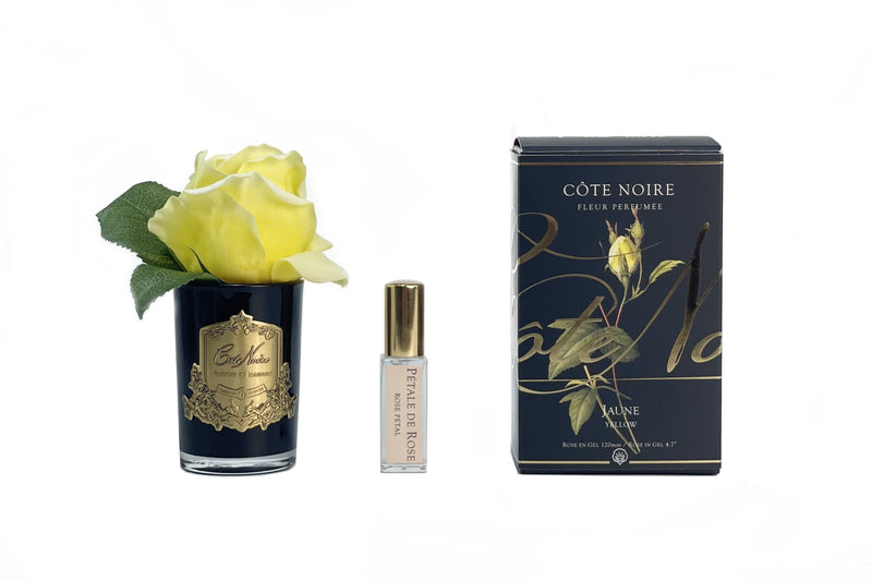 Cote Noire Perfumed Natural Touch Rose Bud - Black - Yellow - NEW-GMRB48