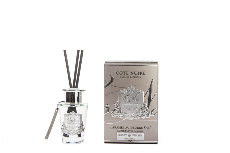 Cote Noire 100ml Diffuser Set - Salted Butter Caramel - silver -DISCONTINUED- GMSS15002