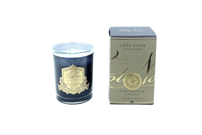 Cote Noire Candles - Dark Vessel with Gold Badge - Blonde Vanilla