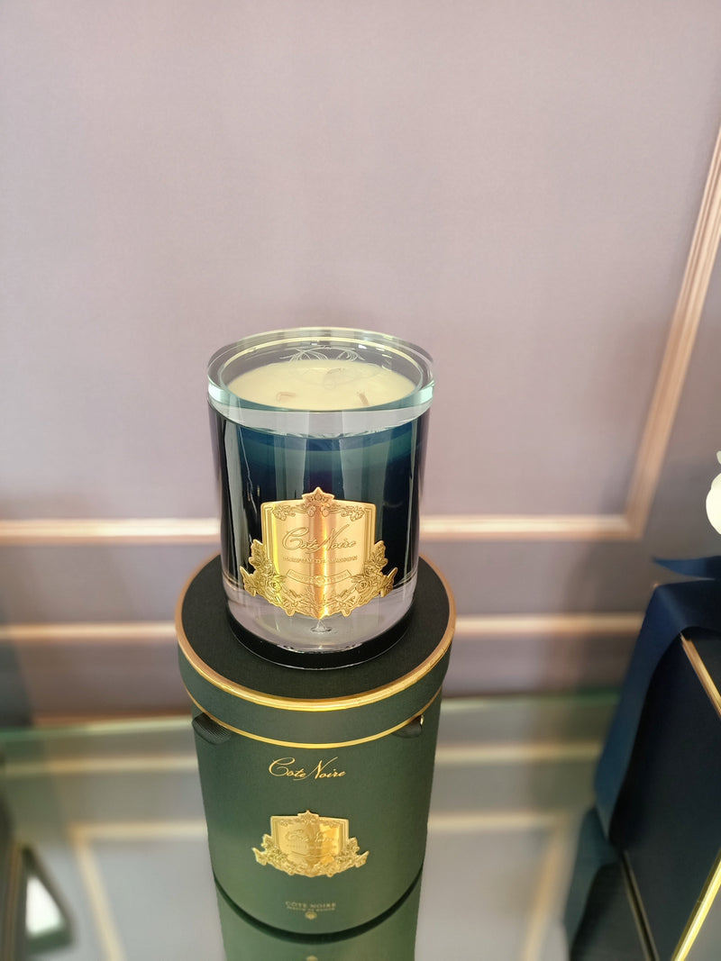Cote Noire - Crystal Glass Lid Triple Wick Grand Candle 2.5kg - Pink Champagne - LCG018