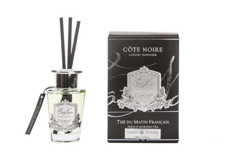 Cote Noire 100ml Diffuser - Silver Badge - French Morning Tea -CLEARANCE- GMSS15001