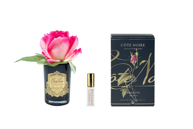 Cote Noire Perfumed Natural Touch Rose Bud Black - Magenta - GMRB47
