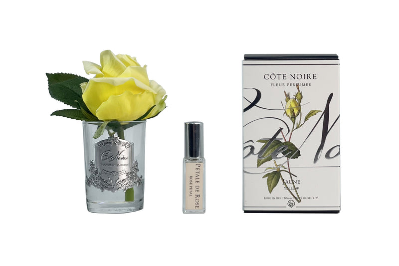 Cote Noire Perfumed Natural Touch Rose Bud - Clear - Yellow-NEW- GMR48