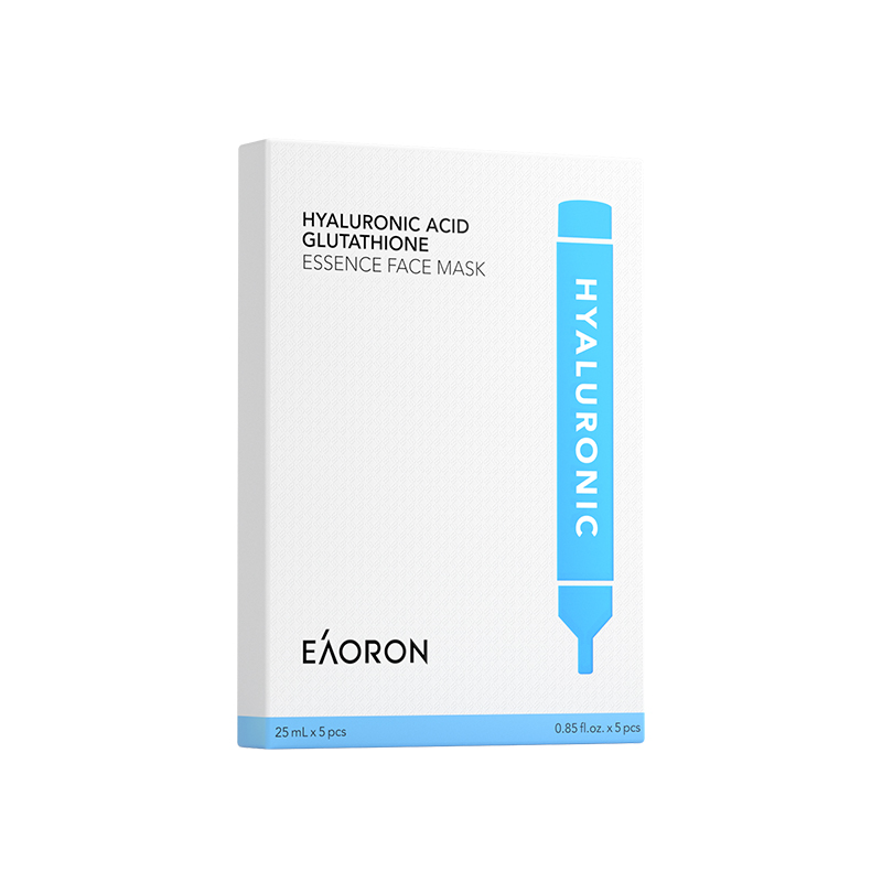 Eaoron Hyaluronic Acid Glutathione Essence Face Mask 5pcs (New)