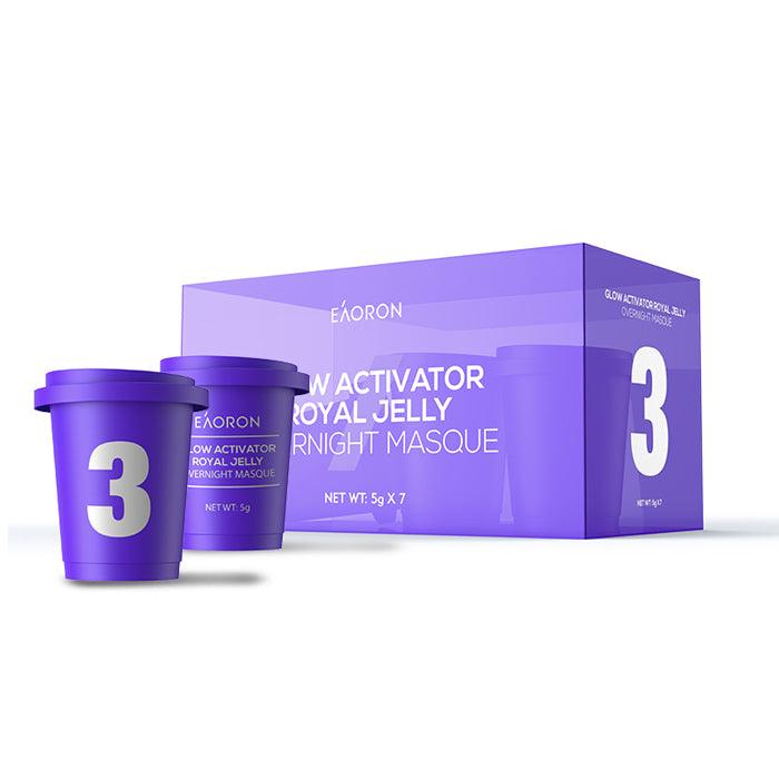Eaoron Glow Activator Royal Jelly Overnight Masque 10g*7 - Purple
