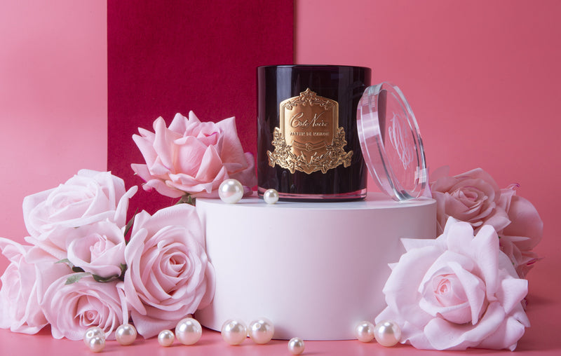 Cote Noire 185G Candle Gold - Charente Rose - CGG18554