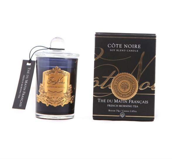 Cote Noire 75g Soy Blend Candle - French Morning Tea - Gold - GML07501